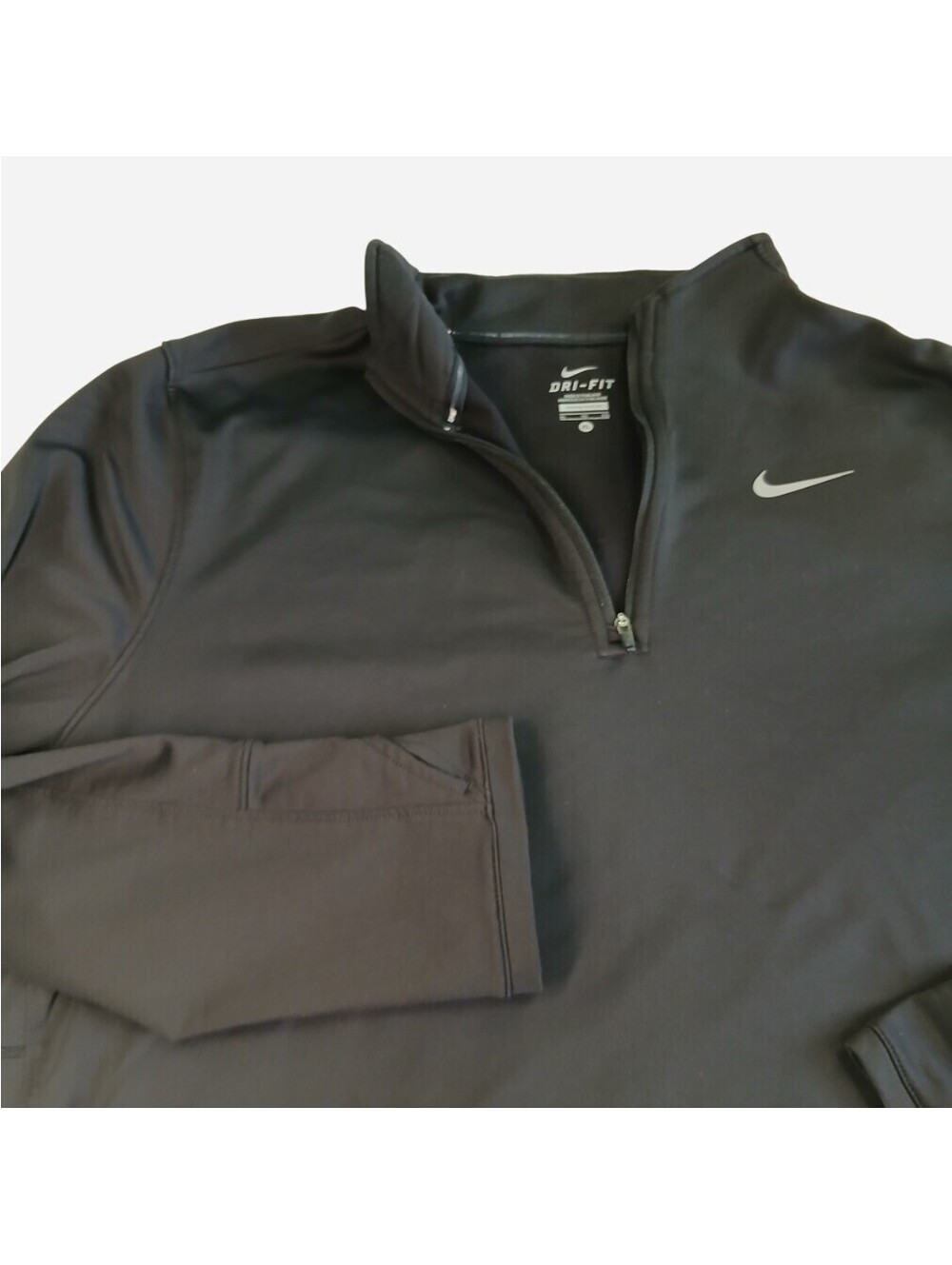 Nike Dri-FIT Quarter Zip Mens XL Gray Pullover Everyday Athleisure